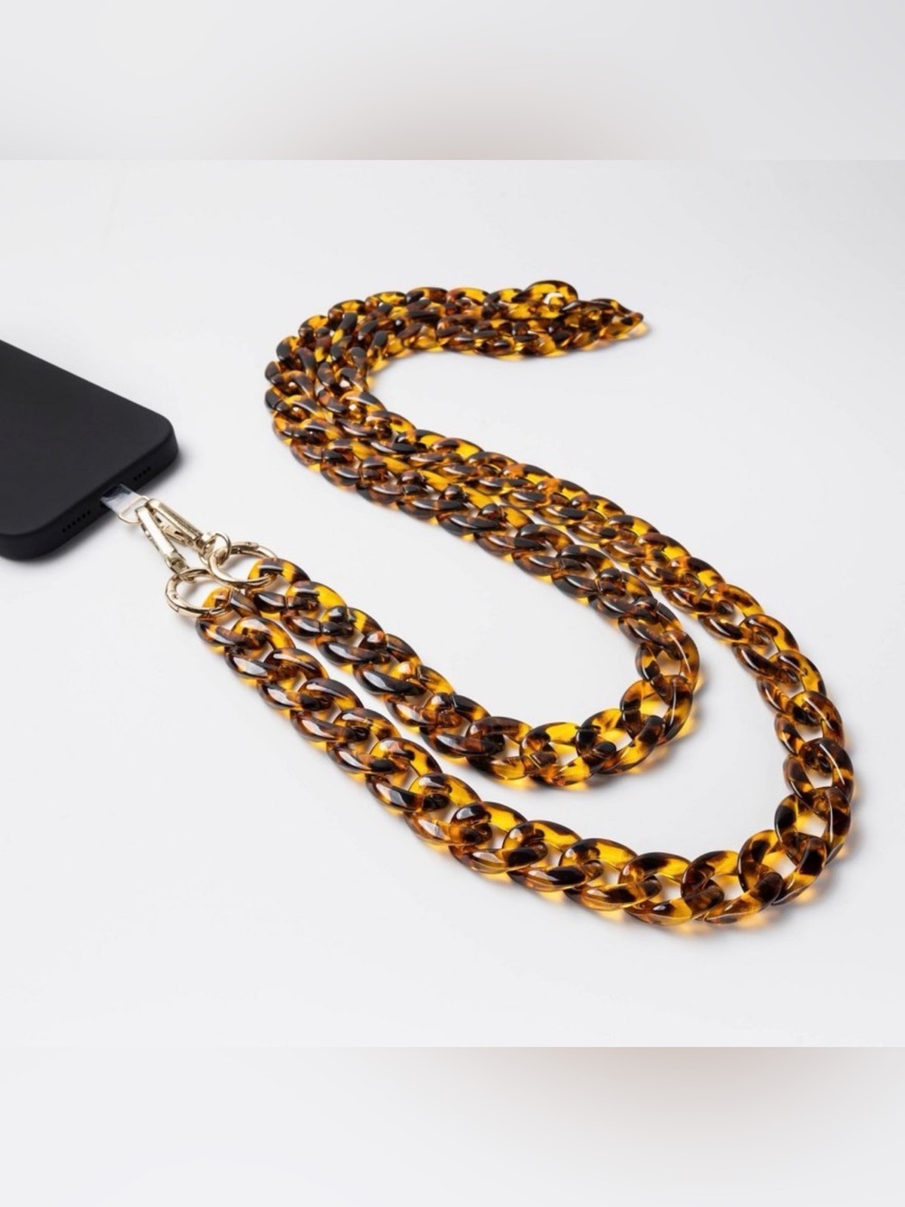 Hello Lux Phone Crossbody Strap - Shiny Tortoise
Resin Link